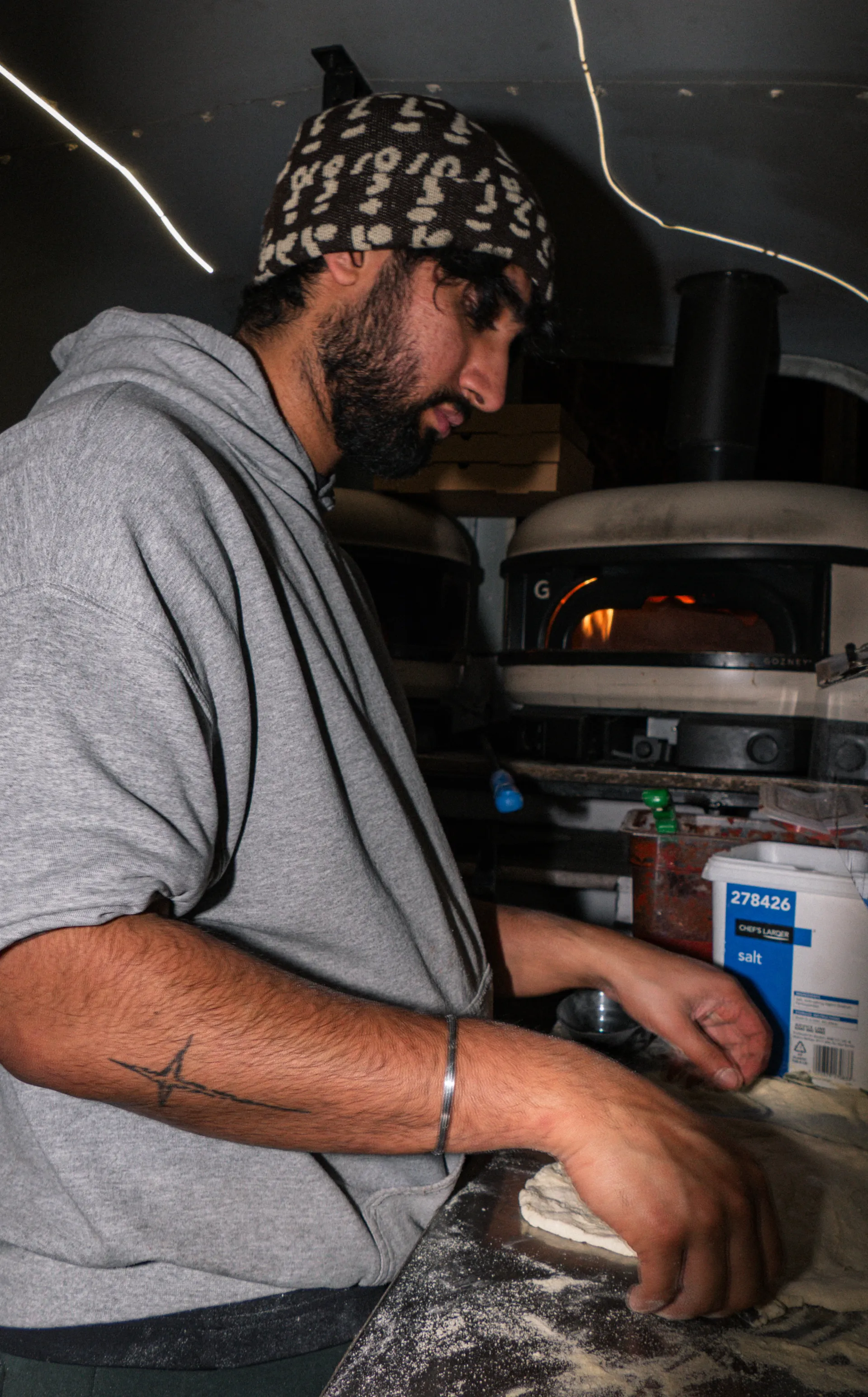 Fornoza pizza catering setup at a Chiswick event