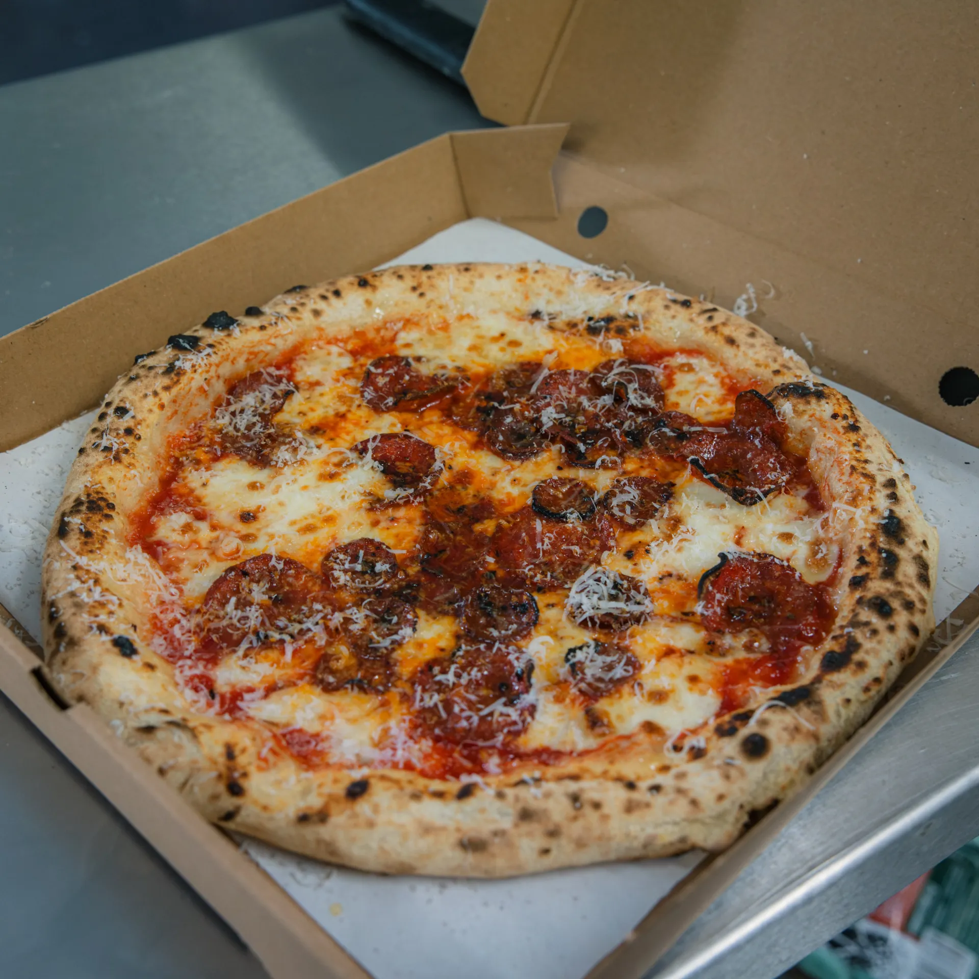 Fornoza wedding pizza catering setup near Buckinghamshire